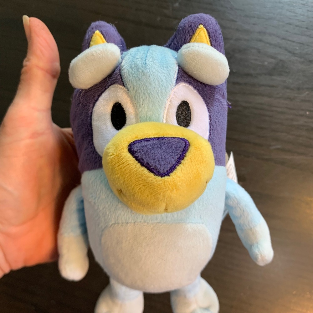 Bluey Heeler Moose Toys Small Plush Stuffed Animal Blue Purple 8 Inch 2018